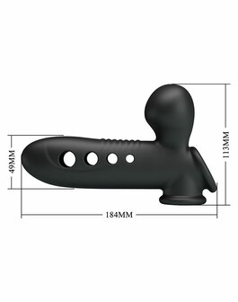 Pretty Love - Crane - Opblaasbare Penis Sleeve - Zwart