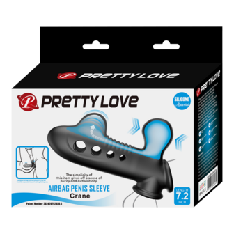 Pretty Love - Crane - Opblaasbare Penis Sleeve - Zwart