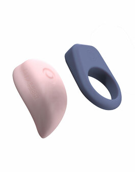 Luxus - Interactieve Sex Toy Set voor koppels- App Control - roze/blauw