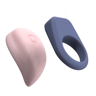 Luxus - Interactieve Sex Toy Set voor koppels- App Control - roze/blauw