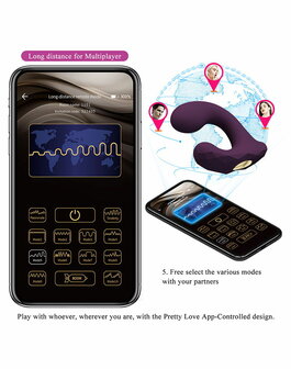 Pretty Love - Billy - G-Spot Vibrator - App Control - Paars