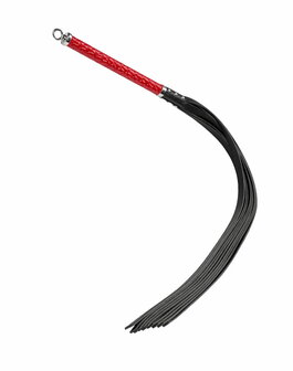 RISE - Lange Flogger met Harde Strengen &ndash; Rood