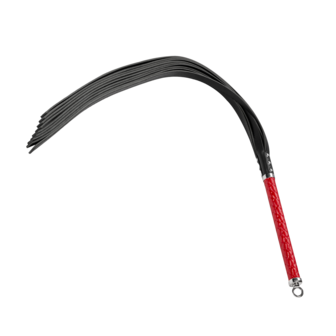 RISE - Lange Flogger met Harde Strengen &ndash; Rood
