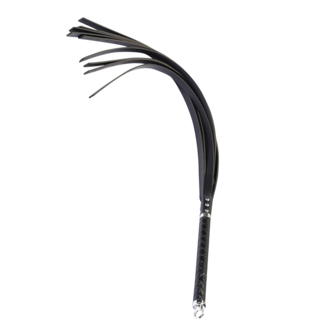 RISE - Lange Flogger met Harde Strengen &sbquo;&Auml;&igrave; Zwart