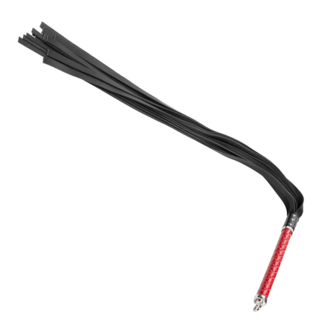 RISE - Lange Flogger met Zachte Strengen - Rood