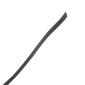RISE - Lange Flogger met Zachte Strengen - Zwart/Rood