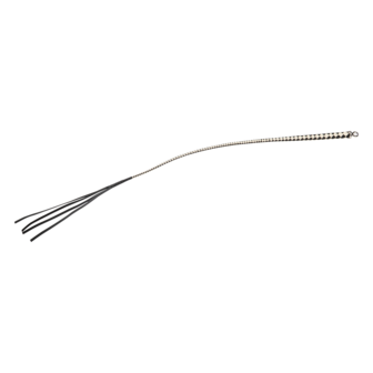 RISE - Japanse Bull Whip - 120 cm - Zwart/Wit