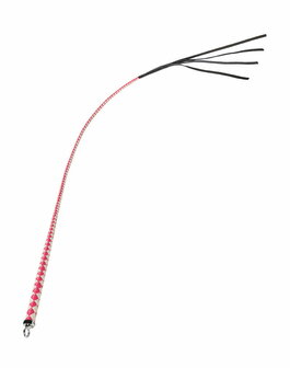 RISE - Japanse Bull Whip - 120 cm - Roze/Wit