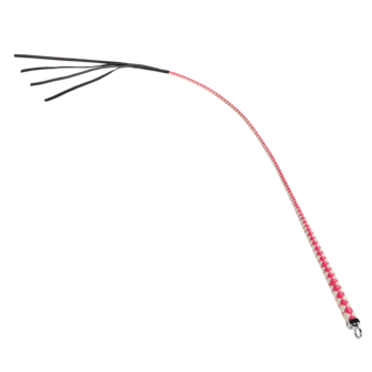 RISE - Japanse Bull Whip - 120 cm - Roze/Wit