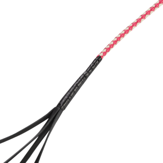 RISE - Japanse Bull Whip - 120 cm - Roze/Wit