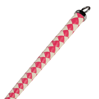 RISE - Japanse Bull Whip - 120 cm - Roze/Wit