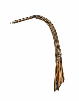RISE - Cat O&#039; Nine BDSM Zweep - Regular - Zwart/Goud