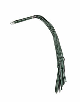 RISE - Cat O&#039; Nine BDSM Zweep - Regular - Zwart/Groen