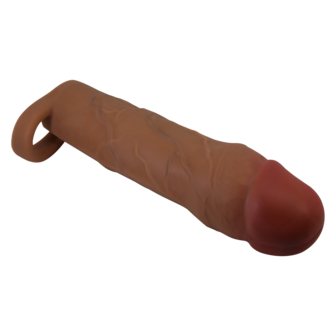 Pretty Love - Hani - Verlengende Penis Sleeve met Cockring - 50mm - Bruin