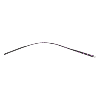RISE - BDSM Zweep -  Feather Slim Single Tail  - Zwart/Paars