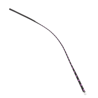 RISE - BDSM Zweep -  Feather Slim Single Tail  - Zwart/Paars