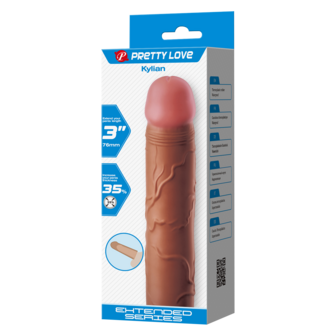 Pretty Love - Kylian - Penisverlenger - 75mm - Bruin