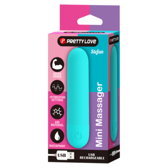 Pretty Love - Stefan - Mini Bullet Vibrator - Turquoise