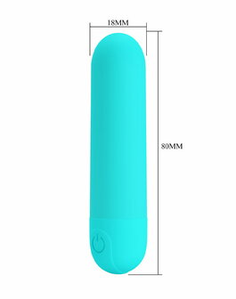 Pretty Love - Stefan - Mini Bullet Vibrator - Turquoise