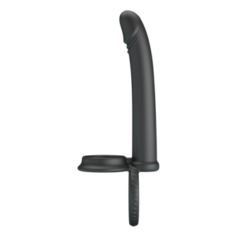 Pretty Love - Moses - Cock en Ball Ring Dildo - Zwart