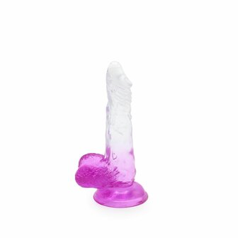 Kiotos Cox Color - Gekleurde Dildo 03 - 17,5 x 3,2 cm - Transparant/Paars