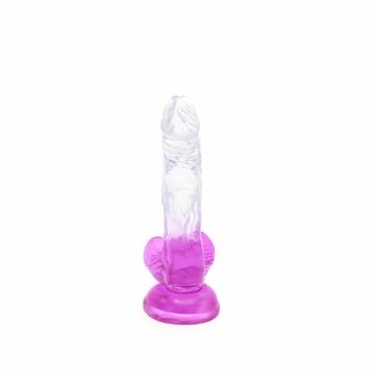 Kiotos Cox Color - Gekleurde Dildo 03 - 17,5 x 3,2 cm - Transparant/Paars