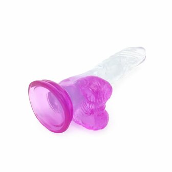 Kiotos Cox Color - Gekleurde Dildo 03 - 17,5 x 3,2 cm - Transparant/Paars