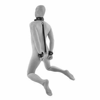 Kiotos - Spreader bar met lederen handboeien en collar