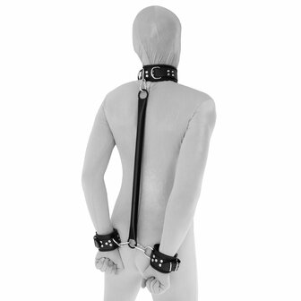 Kiotos - Spreader bar met lederen handboeien en collar