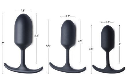 Heavy Hitters - Siliconen Buttplug met Metalen Gewicht - Maat L