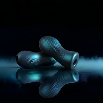 Dorcel - Sili-Cup - Dual Sensation Masturbator - Siliconen - Blauw Metallic