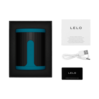 LELO - F2S Master Blaster- Stamina Trainer &amp; Stroker - App Control - Blauwgroen