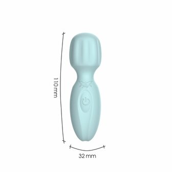 Pixey 2GO - Mini Wand Vibrator - Ocean