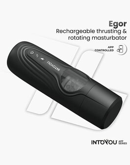 IY - Egor - App Bediende Masturbator met Trusting &amp; Rotatie &ndash; Zwart