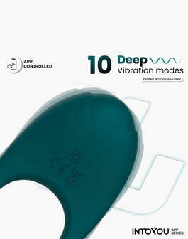 IY - Ringo - Vibrerende Cockring - App-bediening - Groen