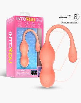 IY - Kyra - App Bediende Bekkenbodemtrainer Vaginaballetjes  met Vibratie &ndash; Oranje