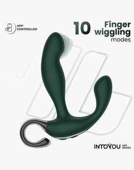 IY - Greeny Prostaatmassager met Wiggling Tip &amp; App bediening &ndash; Groen