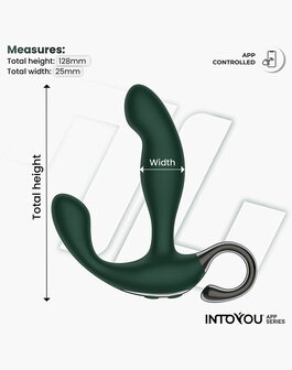 IY - Greeny Prostaatmassager met Wiggling Tip &amp; App bediening &ndash; Groen