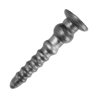 Lovetoy - Vibrax Slider - Lange Vibrerende Anaal Dildo - 32 cm - Zilver