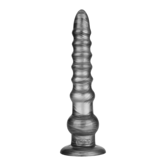 Lovetoy - Vibrax Slider - Lange Vibrerende Anaal Dildo - 32 cm - Zilver