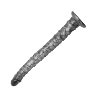 Lovetoy - Vibrax Slider - Lange Vibrerende Anaal Dildo - 40.5 cm - Zilver