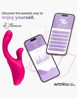 IY - Derek - Clitoris Vibrator - Bewegende Vingers - 3 motoren - App-bediening - Roze