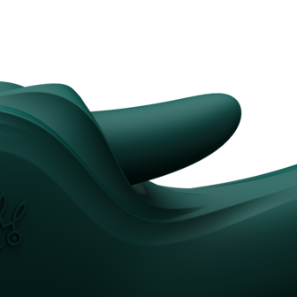 ZALO - Ares - Likkende G-Spot Rabbit Vibrator - Verwarmend - App Control - Smaragd Groen