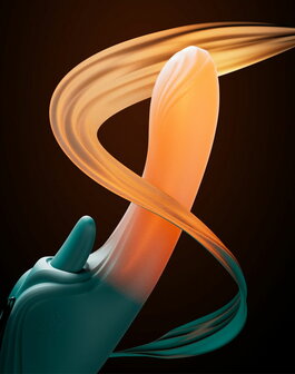ZALO - Ares - Likkende G-Spot Rabbit Vibrator - Verwarmend - App Control - Smaragd Groen