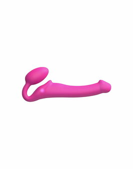 Strap-On-Me - Strapless Strap-on Vibrator - Buigbaar - Fuchsia - Maat M