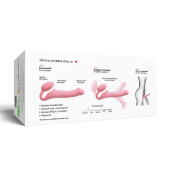 Strap-On-Me - Strapless Strap-on Dildo - Buigbaar - Roze - Maat M