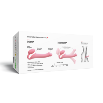 Strap-On-Me - Strapless Strap-on Dildo - Buigbaar - Roze - Maat S
