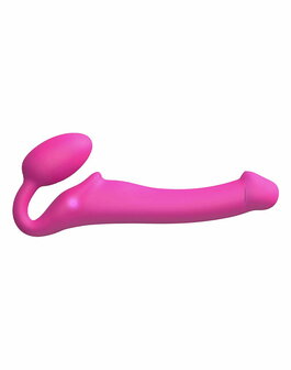 Strap-On-Me - Strapless Strap-on Vibrator - Buigbaar - Fuchsia - Maat XL