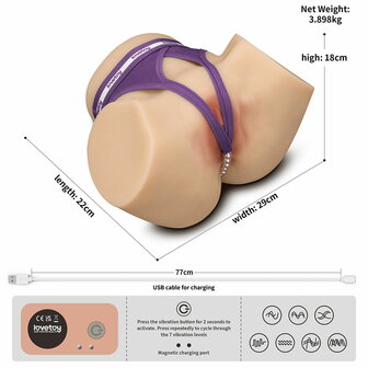 LoveToy - Streetgirl&#039;s Dual Motor Sensation Pulse - Lichte huidskleur