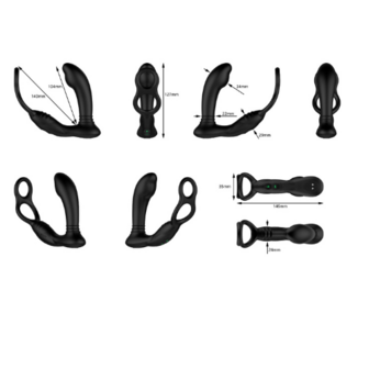 Nexus - Simul8 Stroker Edition - Dubbele Anale en Perineum Vibrator - Zwart